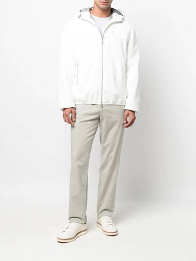 Brunello Cucinelli zip-up hooded jacket outlook