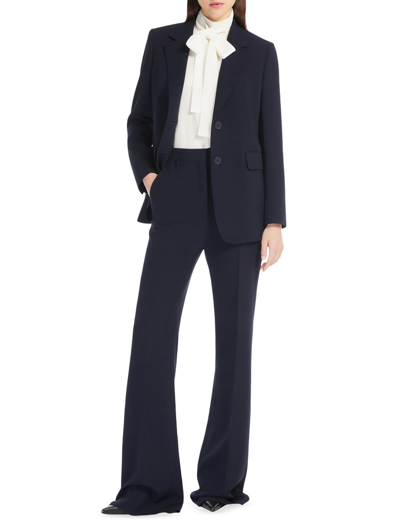 Women's Flared Cady Trousers - Navy 5