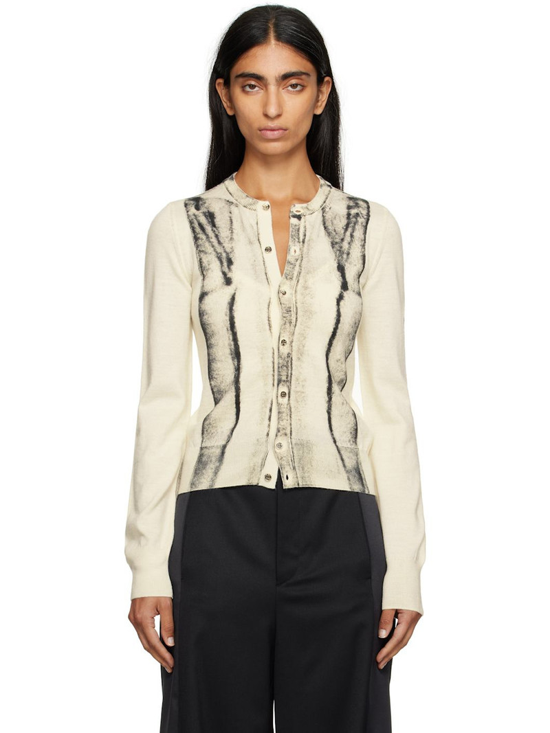 Off-White Folded Printed Gauge 14 Cardigan 1