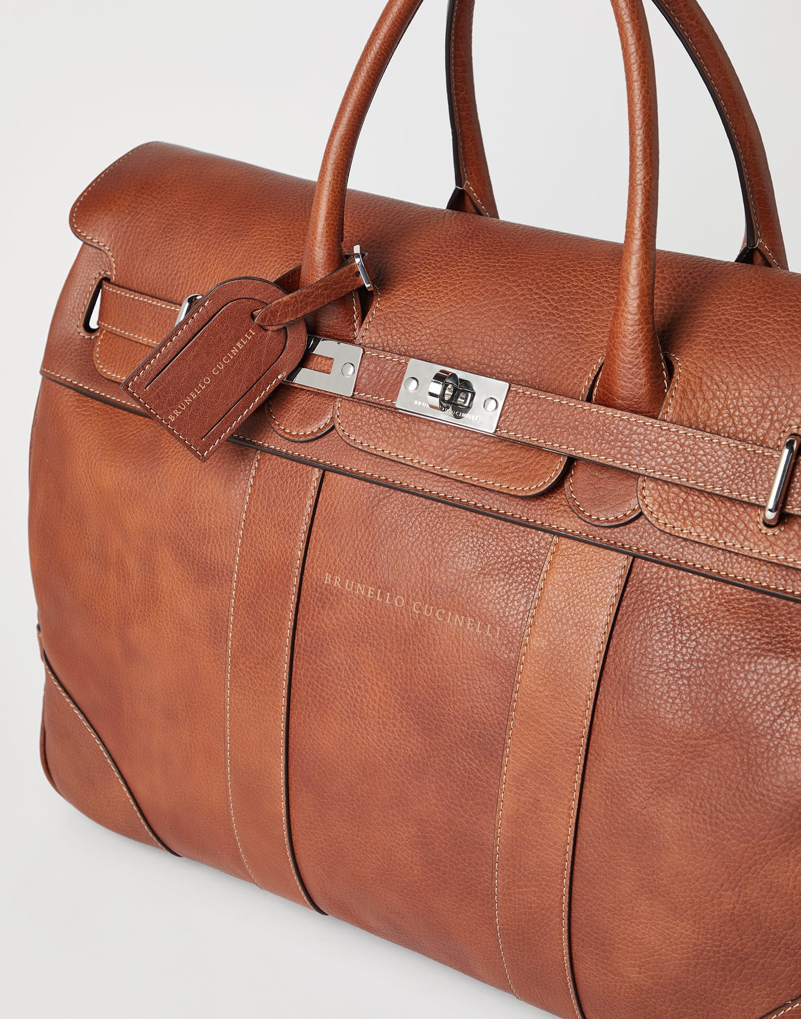 Grained calfskin Country Weekender bag - 3