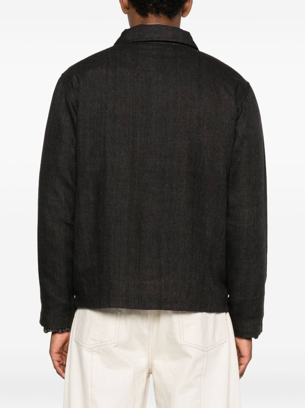 embroidered-sprig jacket - 3