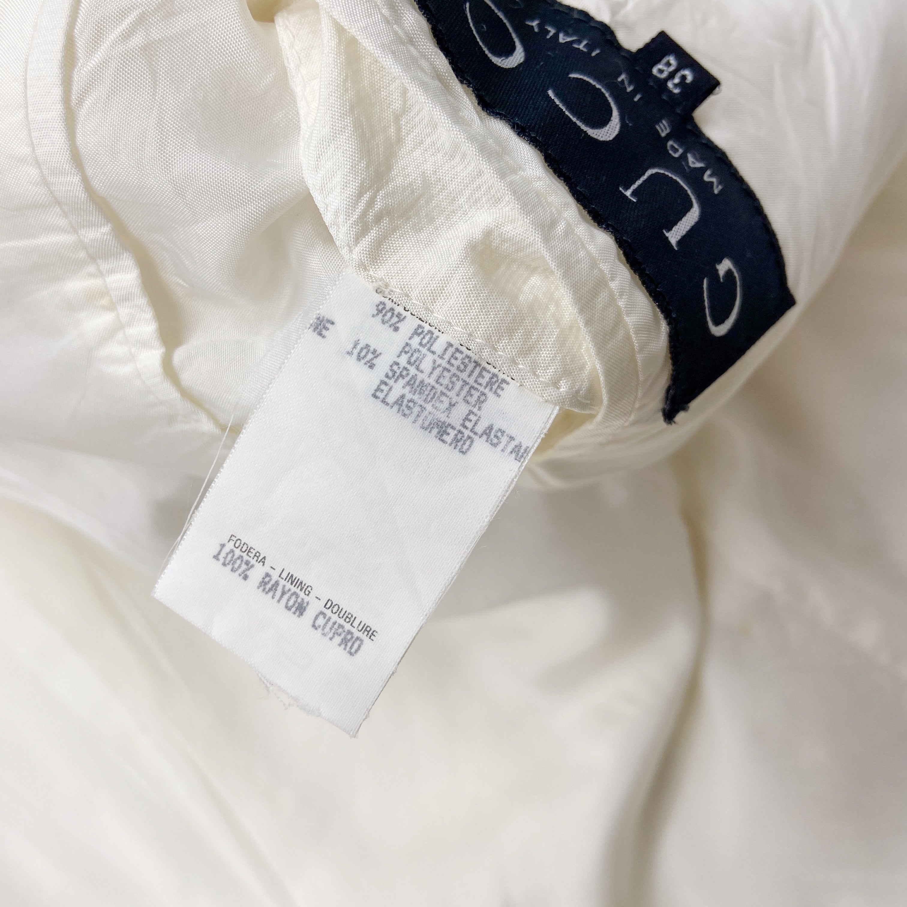 Gucci Spring 1996 Tom Ford Double-Breasted White Short Coat 38 - 18