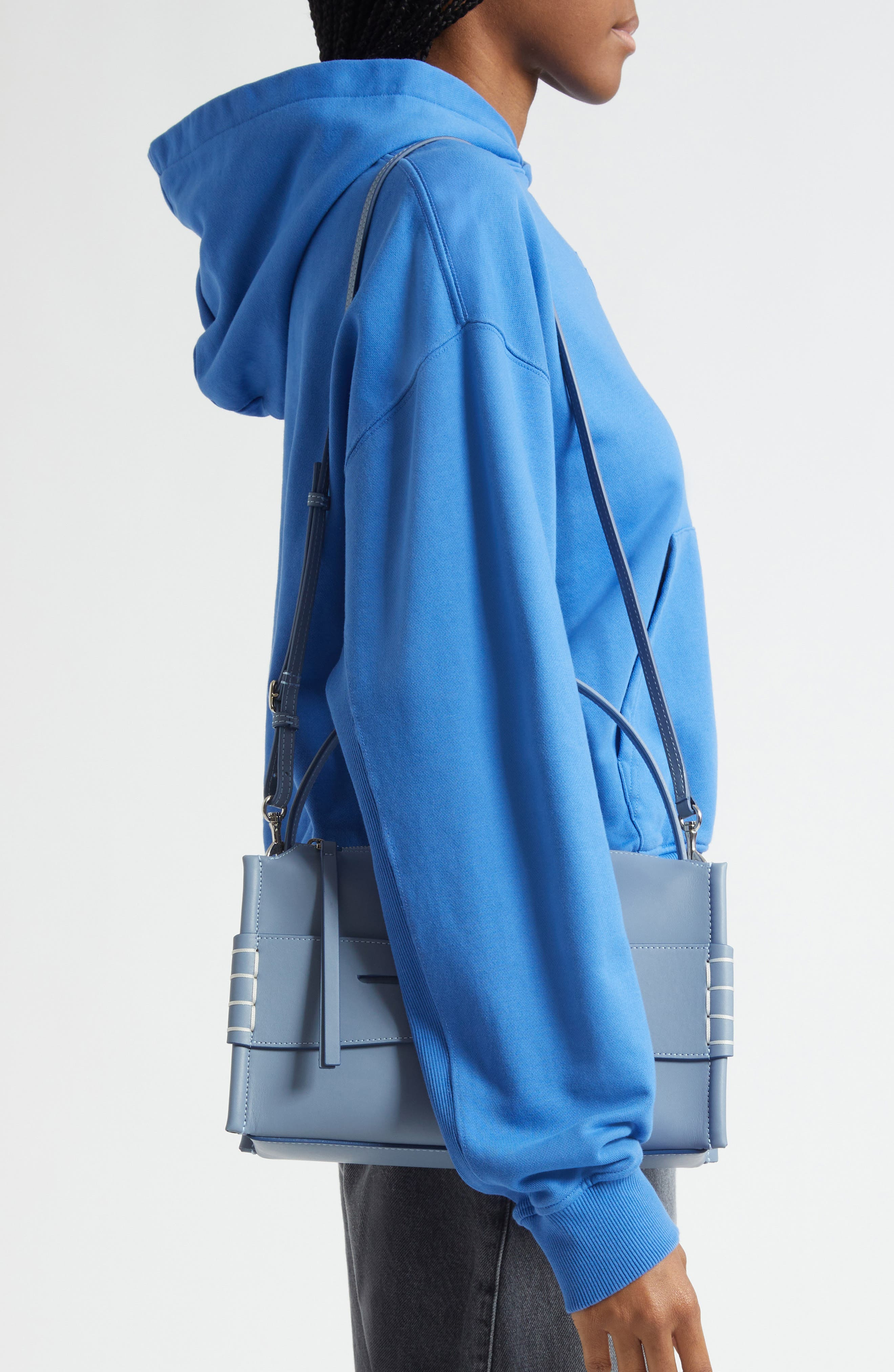 JW Anderson Loafer Leather Top Handle Bag in Powder Blue 805 at Nordstrom - 2
