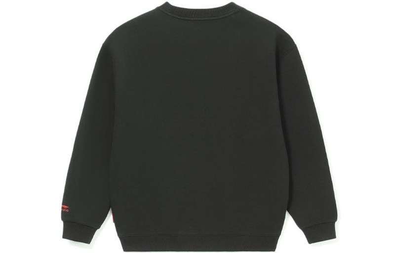 Li-Ning Li-Ning Rijindoujin Embroidered Logo Sweatshirt 'Black' AWDS163-3 outlook
