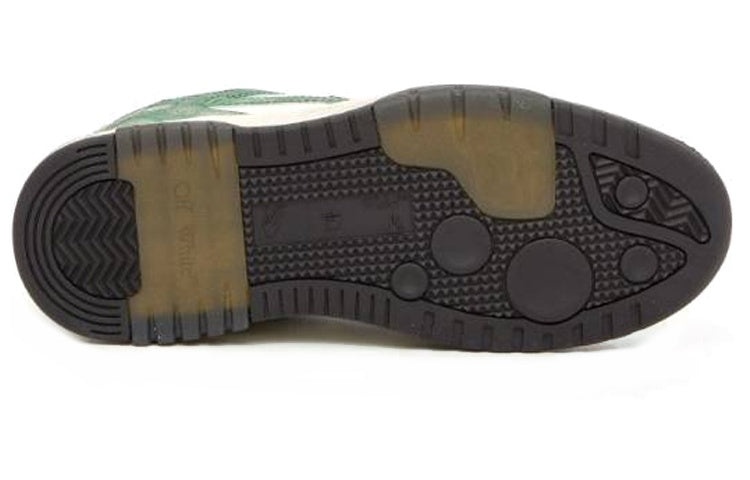 Off-White Out Of Office Vintage Leather 'Green White Purple' OMIA189F22LEA0110155 - 4