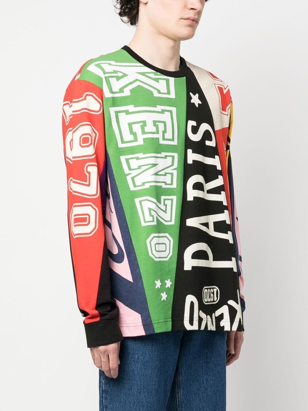 patchwork cotton sweatshirt - 3