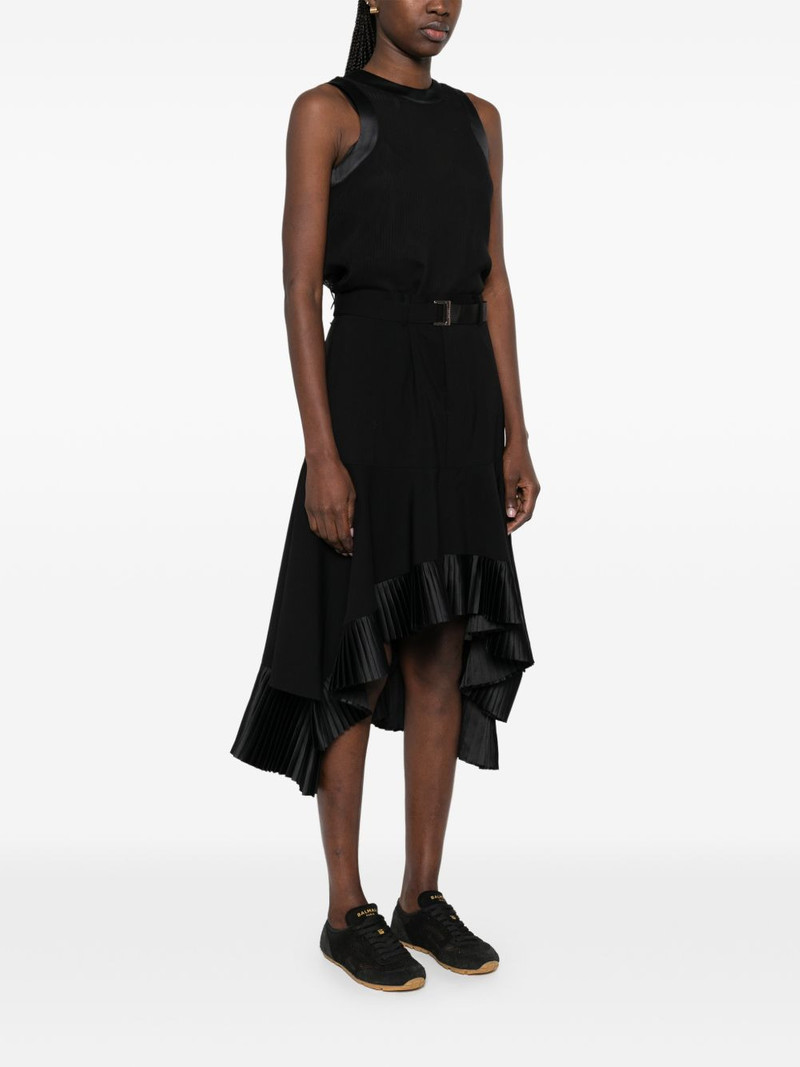 pleated belted midi dress 3