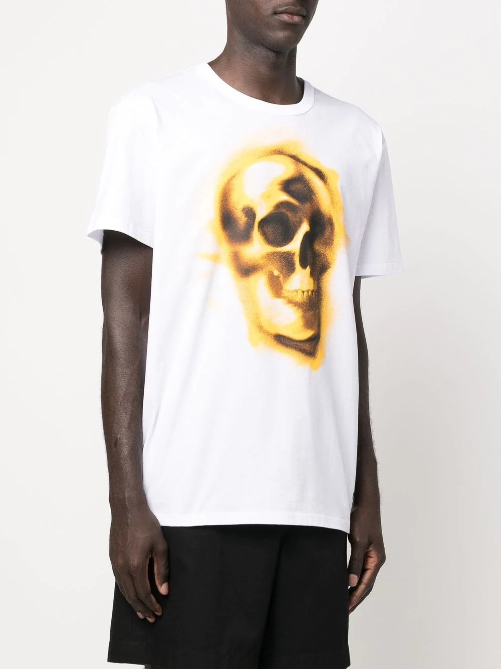 skull-print round-neck T-shirt - 3