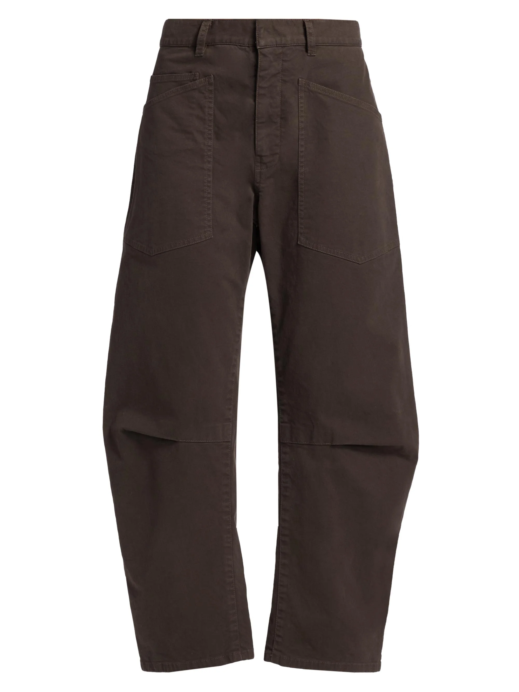 Women's Shon Cotton Twill Pants - Dark Walnut - 1