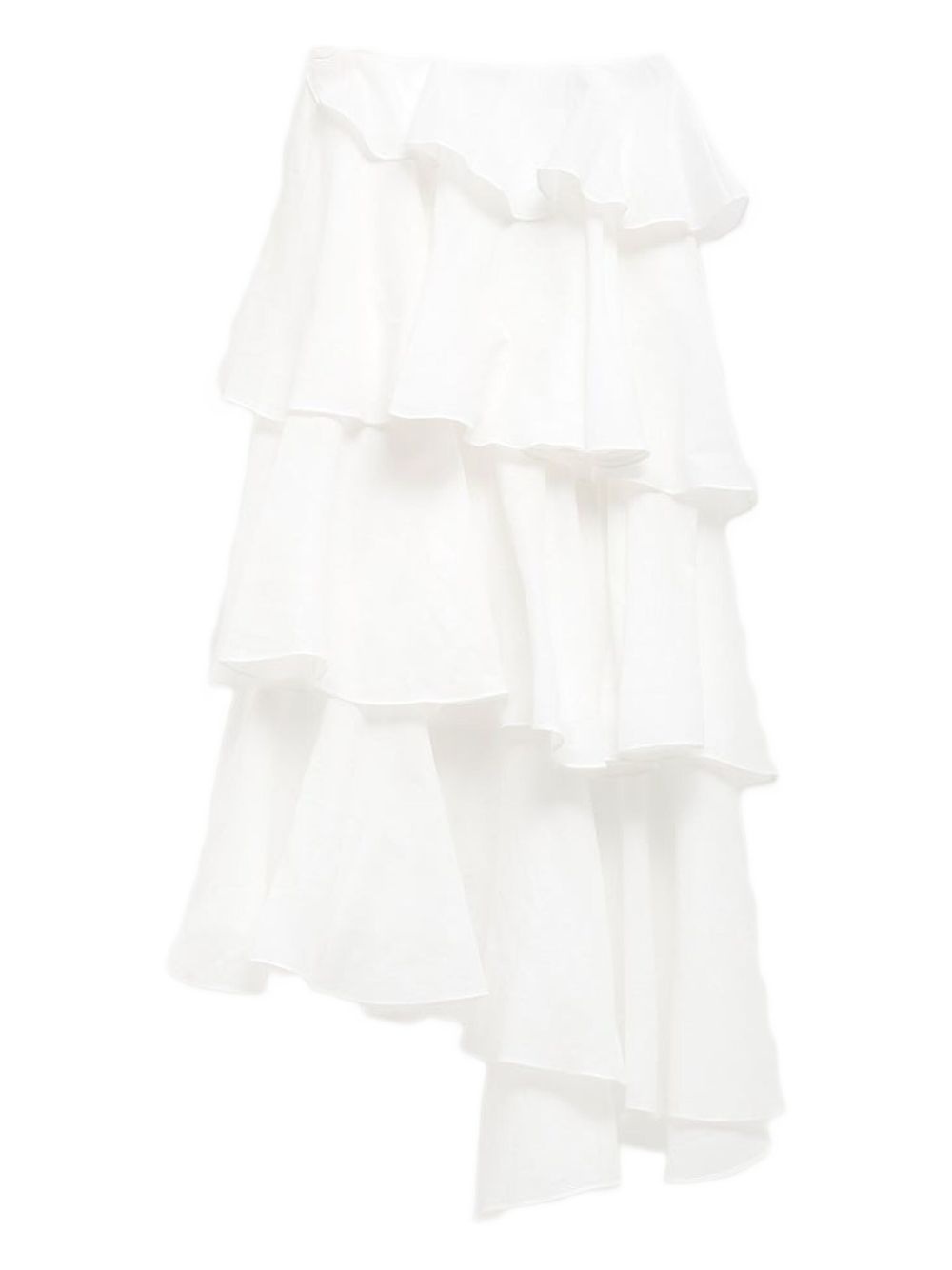 cotton-blend asymmetrical skirt - 2