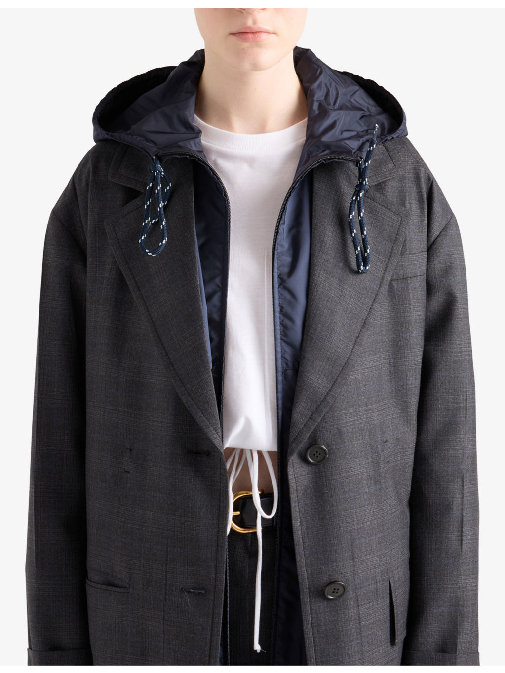 Drawstring-Hood Regular-Fit Shell Coat - 3