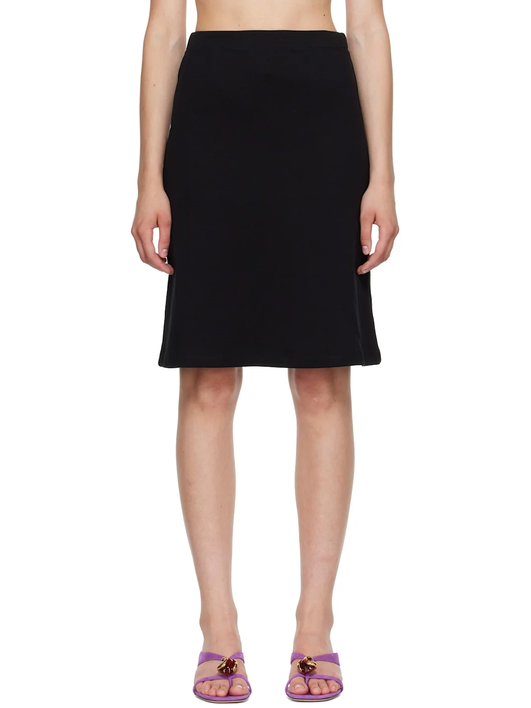 Black Marie Midi Skirt - 1