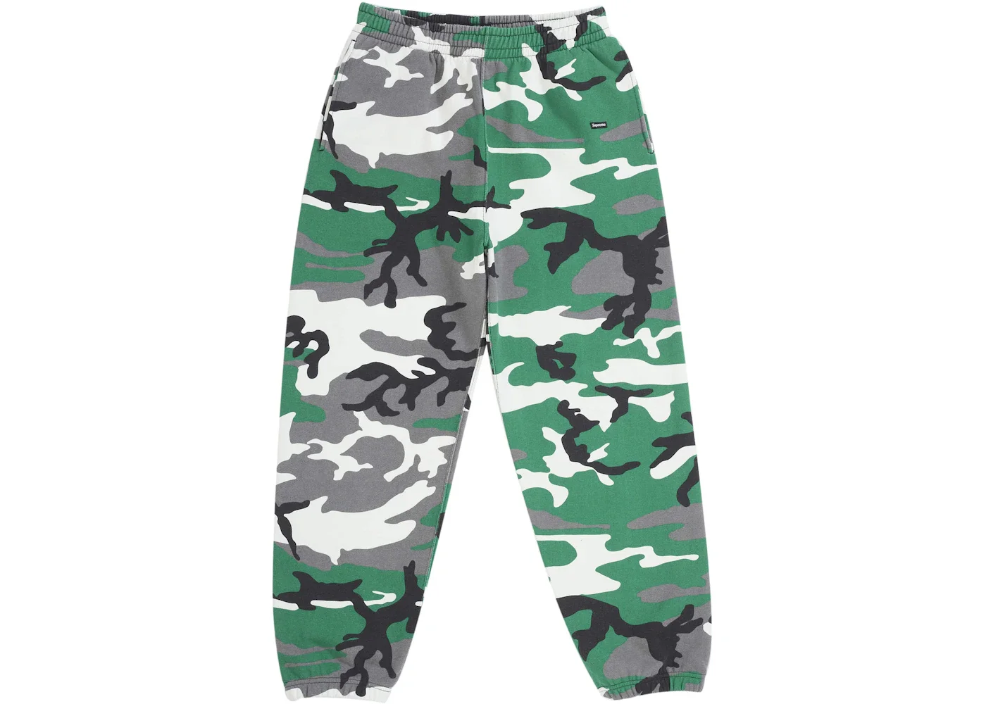 Supreme Small Box Sweatpant (FW25) Green Camo - 1