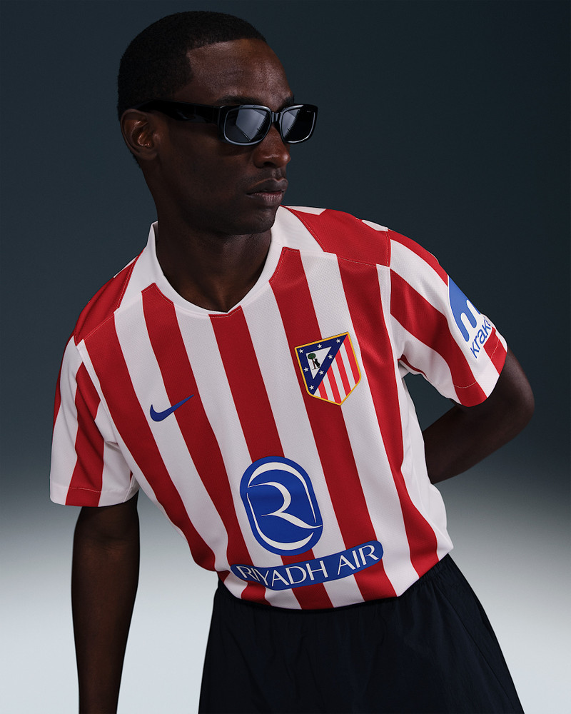 Atlético Madrid 2025/26 Stadium Home Men's Nike Dri-FIT Soccer Replica Jersey 3