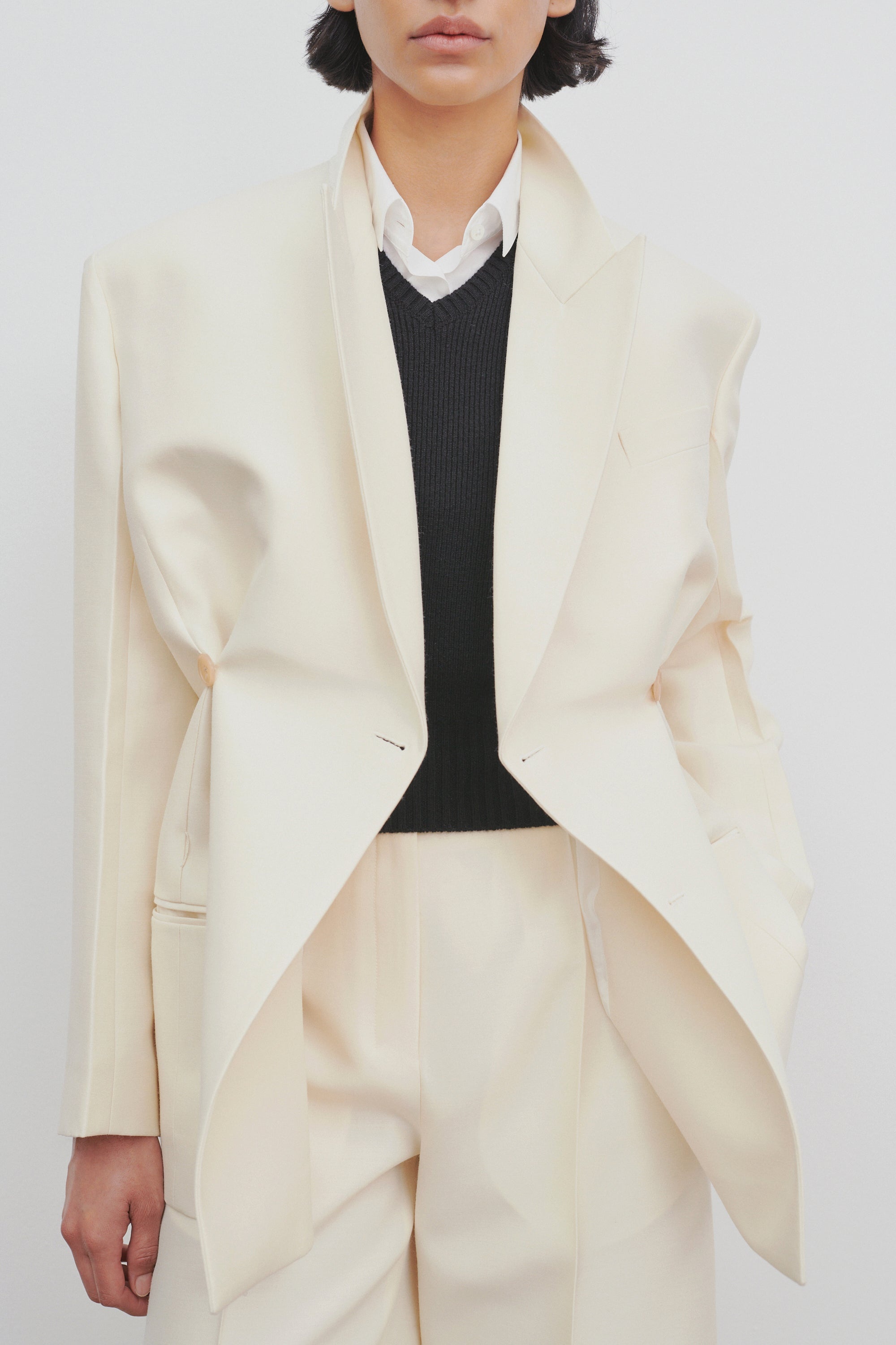The Row Cosima Jacket in Wool and Silk | REVERSIBLE