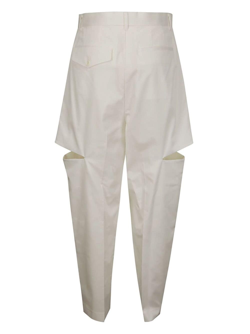 cut-out tapered trousers - 2