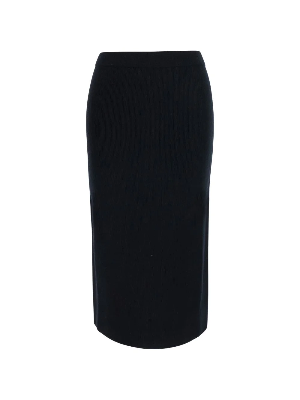 ribbed-knit midi skirt - 1