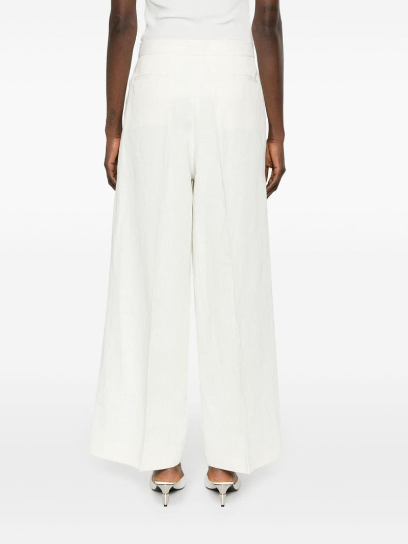 high-waist linen blend trousers 4