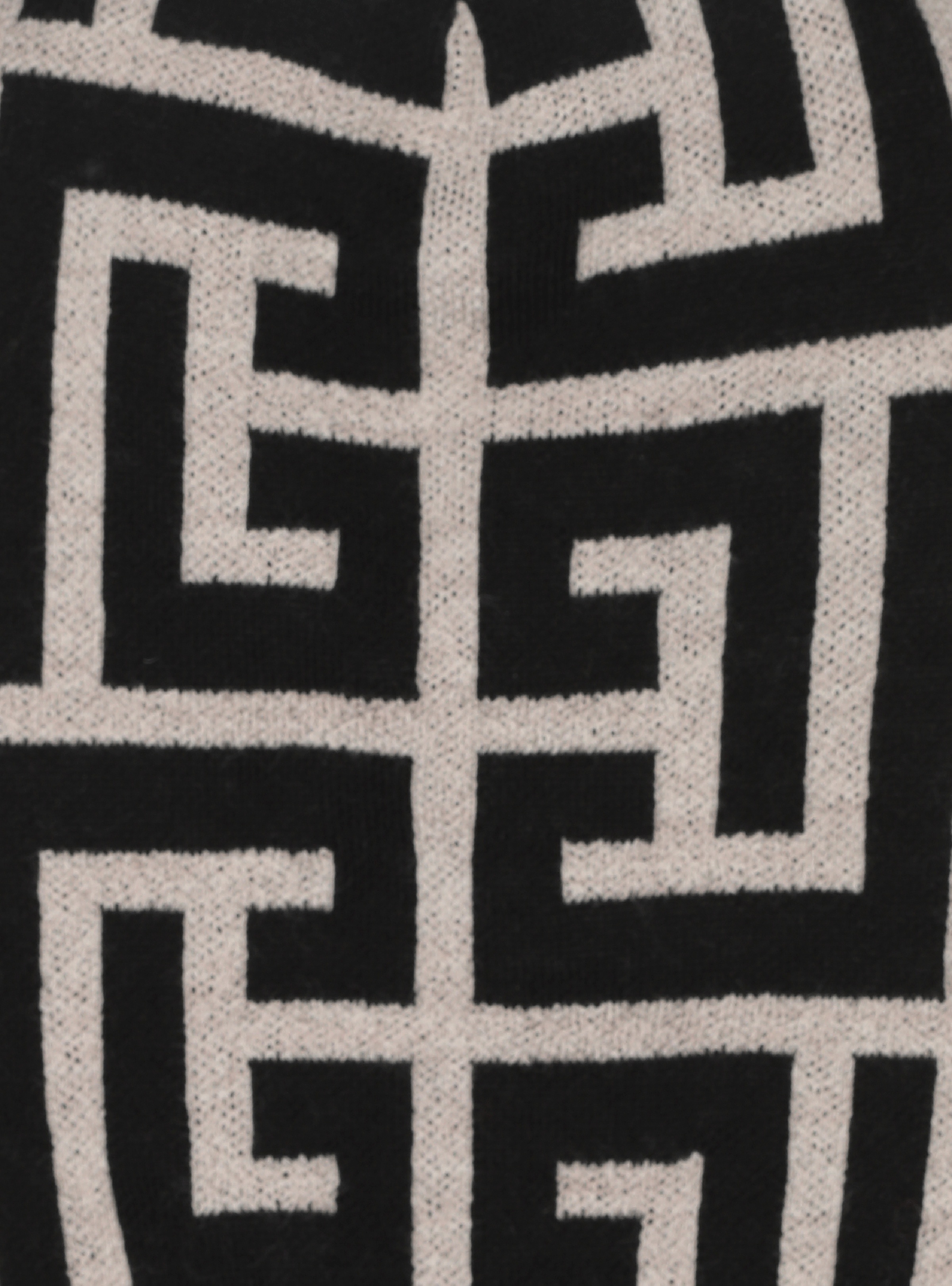 Wool beanie with Balmain monogram - 3