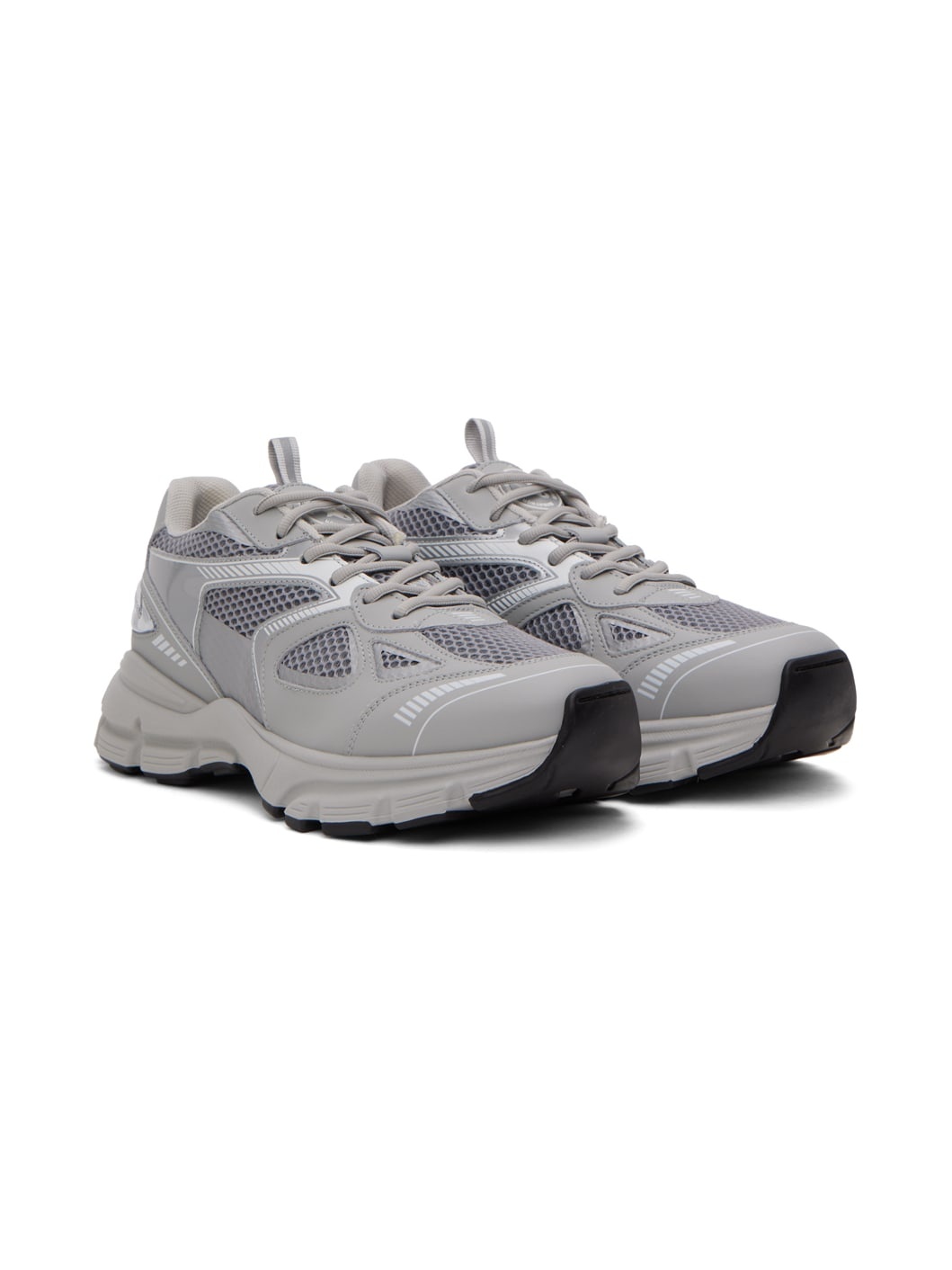 Gray & Silver Marathon Runner Sneakers - 4