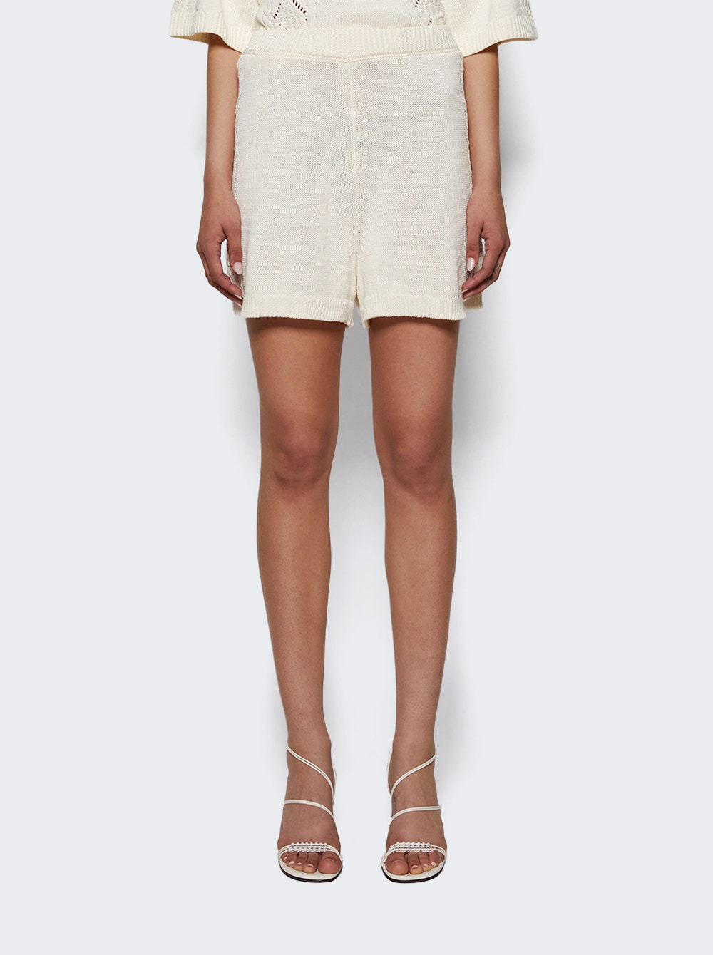 Andel Knitted Shorts With Shell Ivory - 2