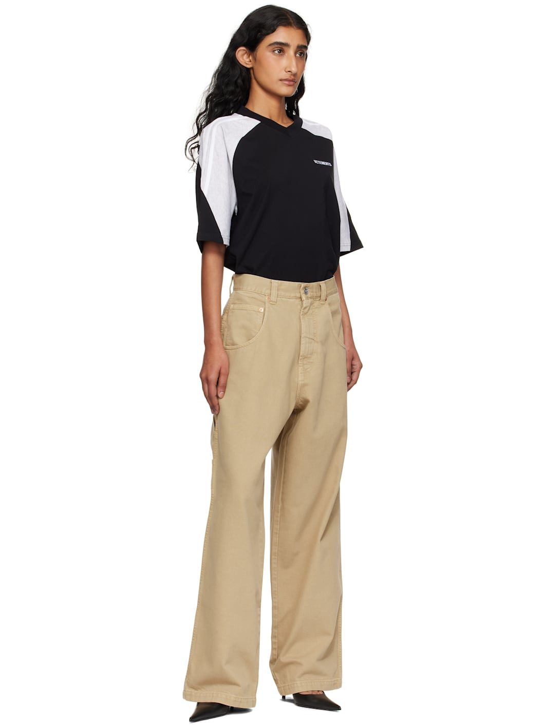 Beige Hip-Hop Jeans - 4