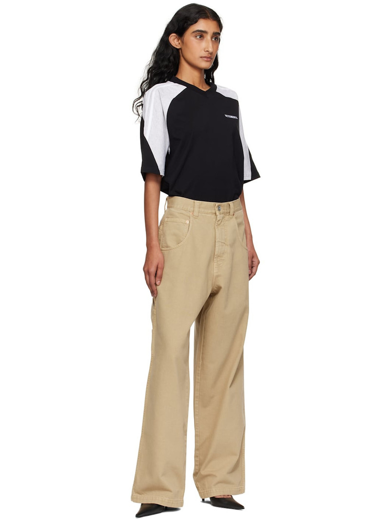 VETEMENTS Beige Hip-Hop Jeans outlook