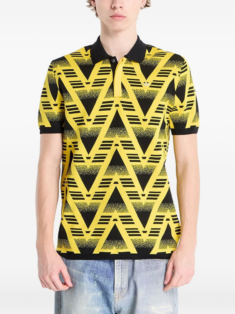 patterned polo shirt 1