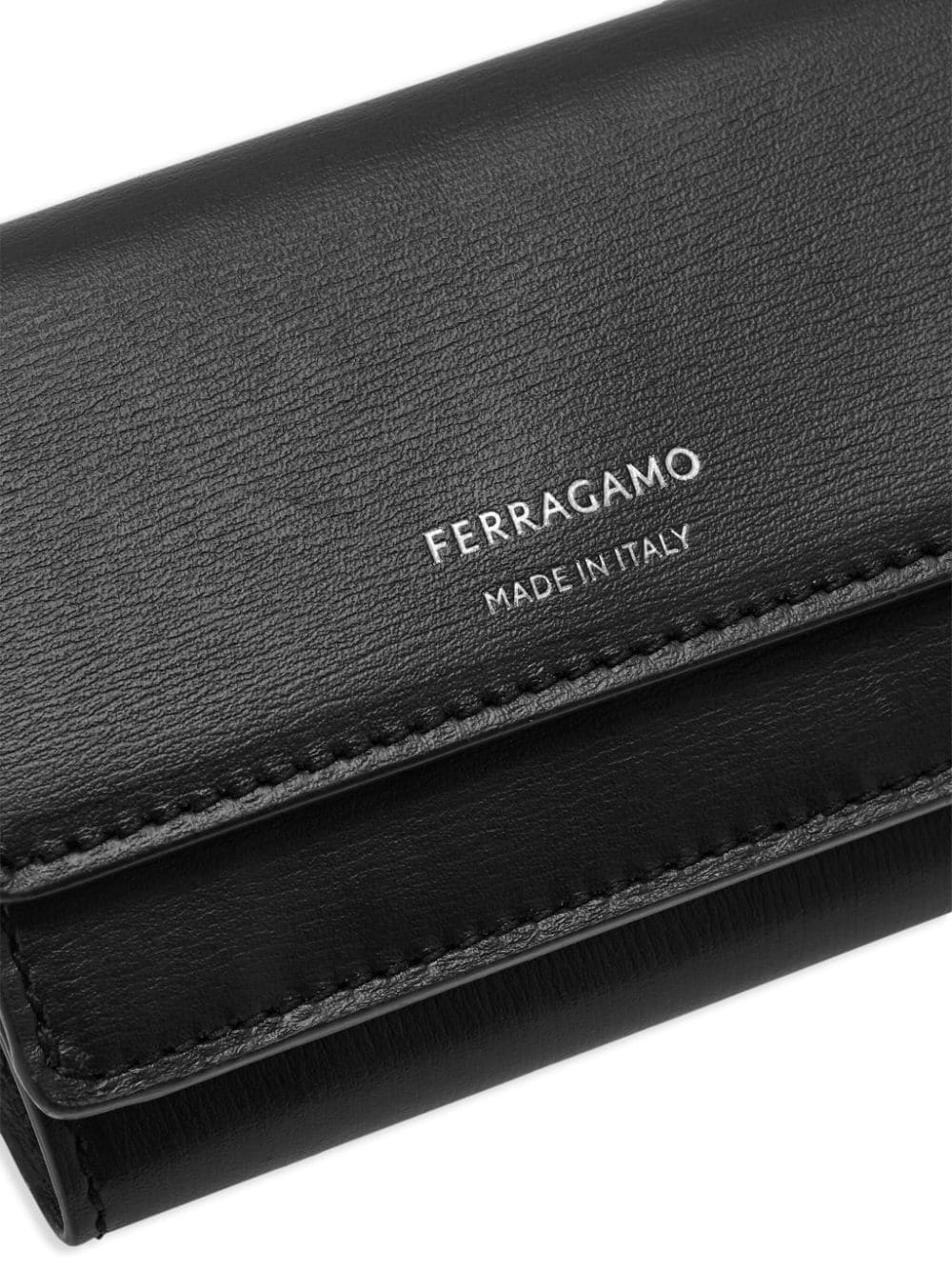 logo-print leather wallet - 5