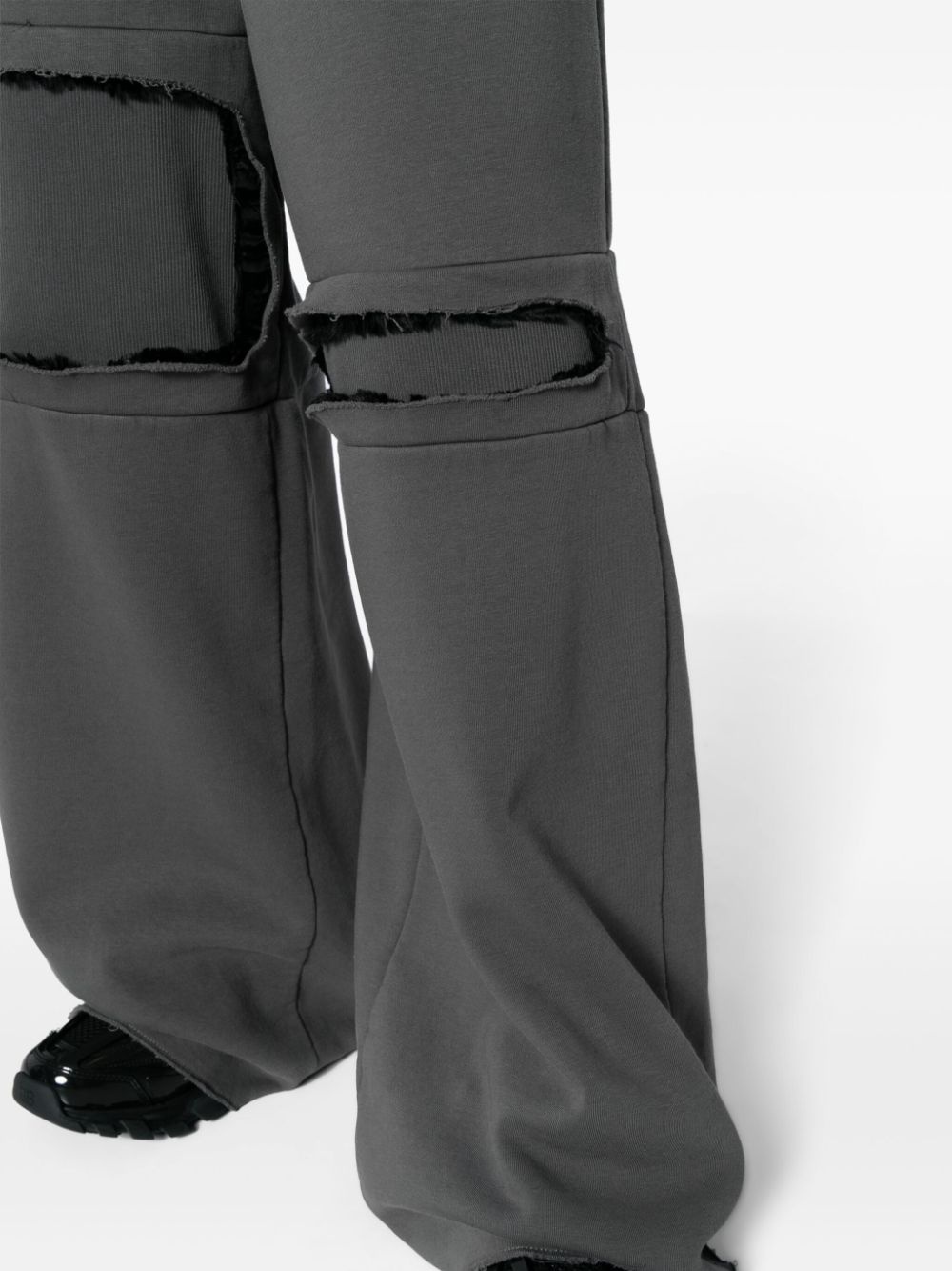 cut-out wide-leg track pants - 5