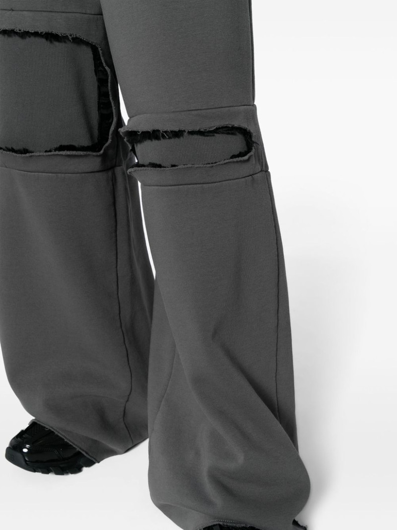 cut-out wide-leg track pants 5