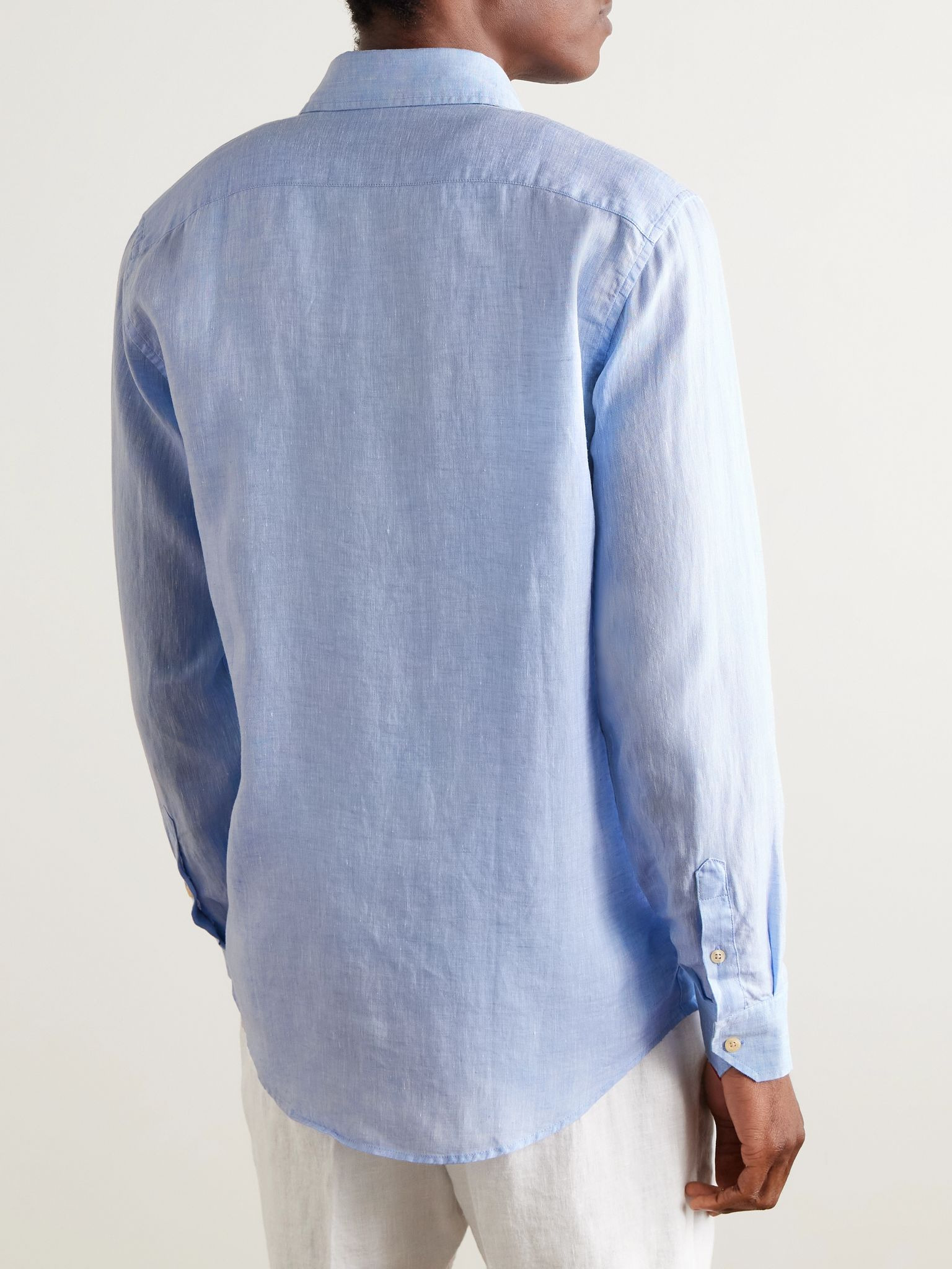 Linen Shirt Blue - 3