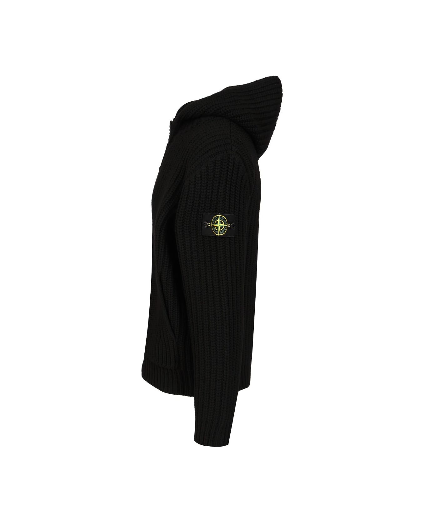 Wool And Cashmere Hooded Cardigan - 3