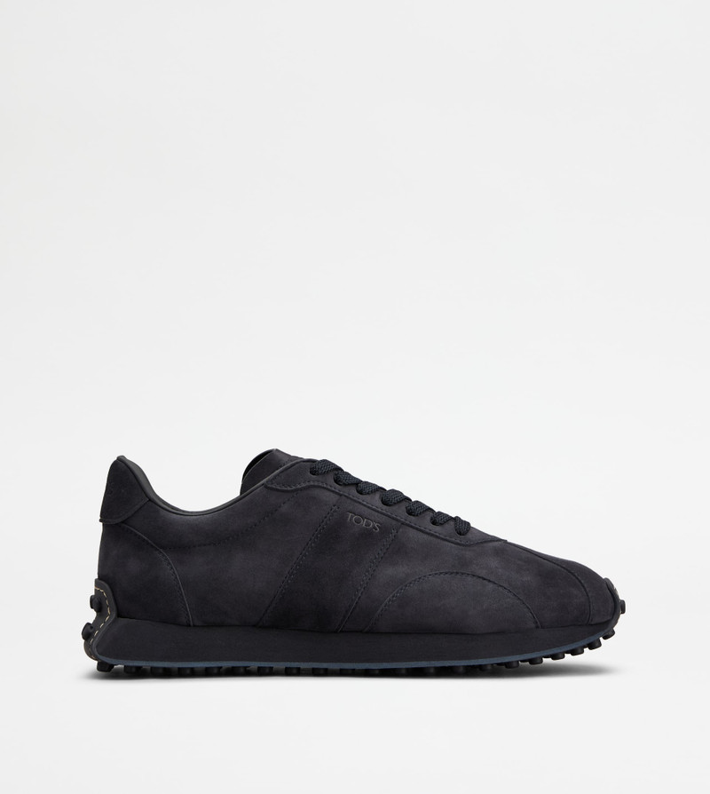 T VINTAGE SNEAKERS IN PASHMY SUEDE - BLUE 1