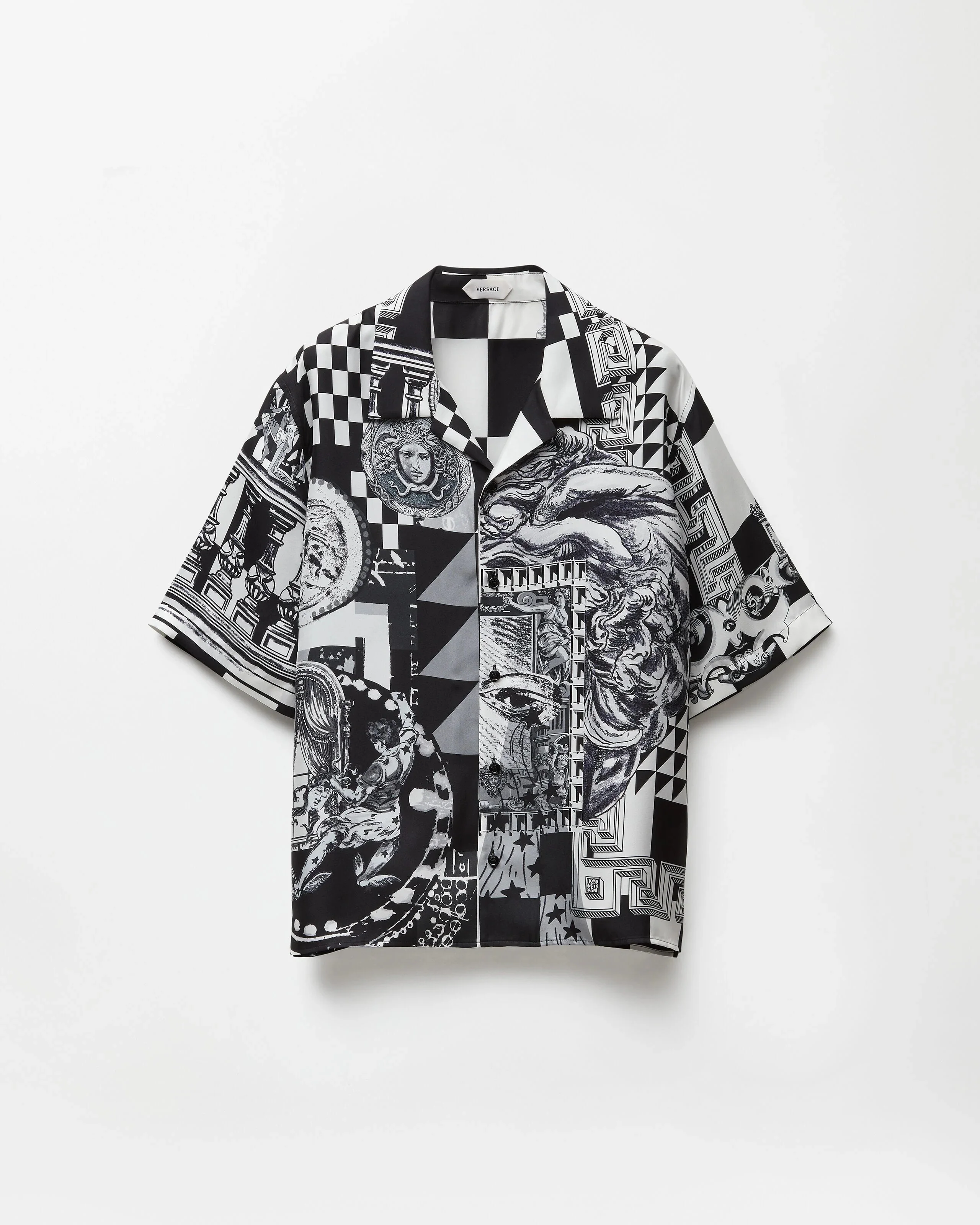 Printed Silk Twill Regular Shirt - 1