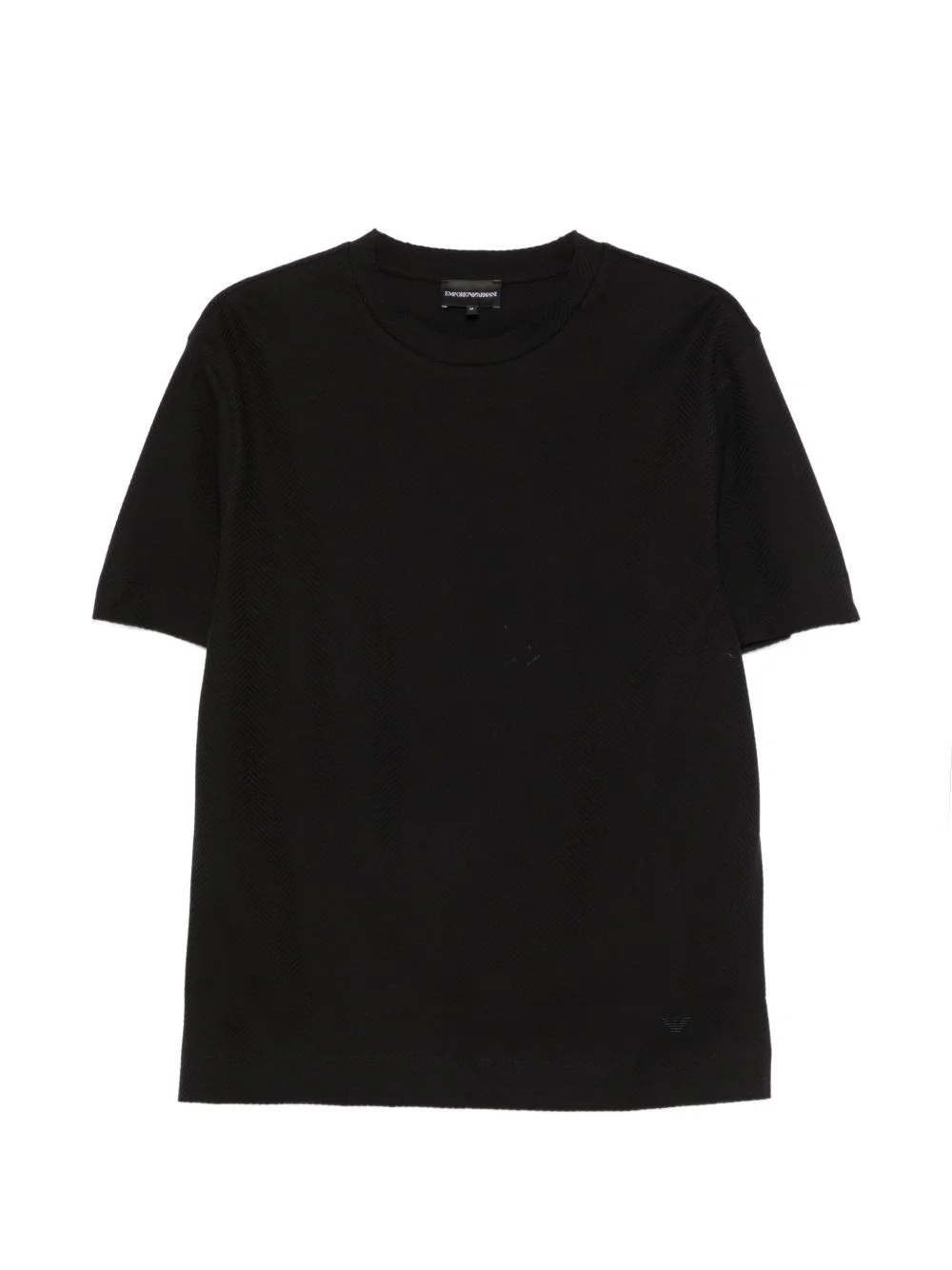 chevron-pattern T-shirt - 1
