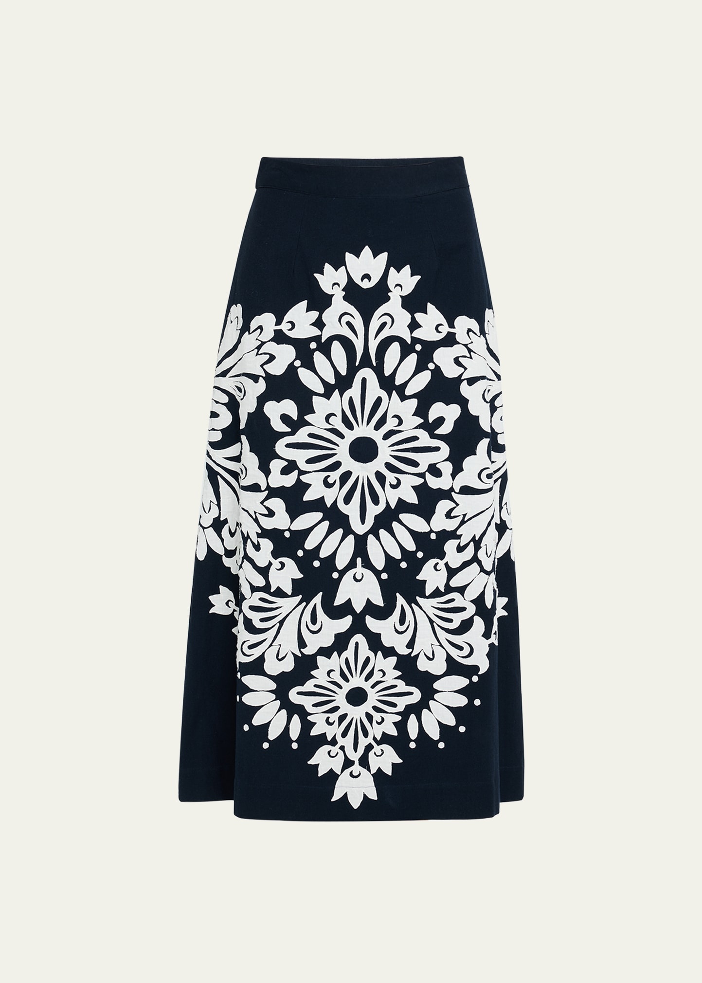 Liliana Appliqué Midi Skirt - 1