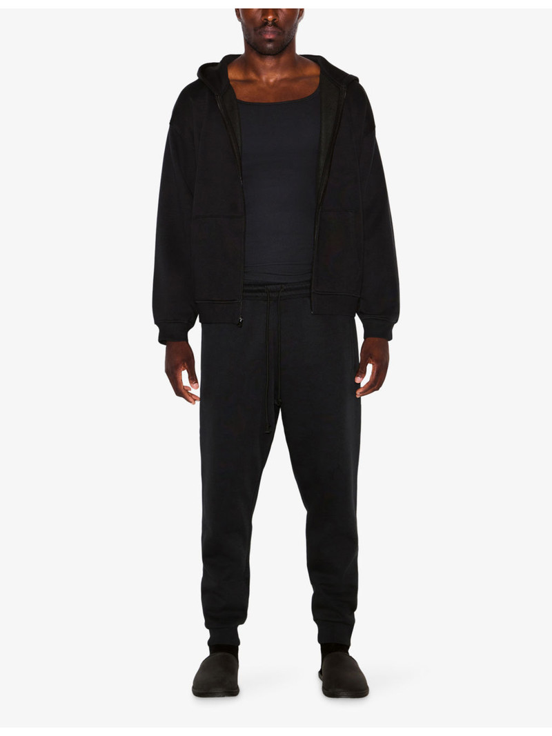 SKIMS Fleece Lounge Tapered Cotton-Jersey Jogging Bottoms outlook