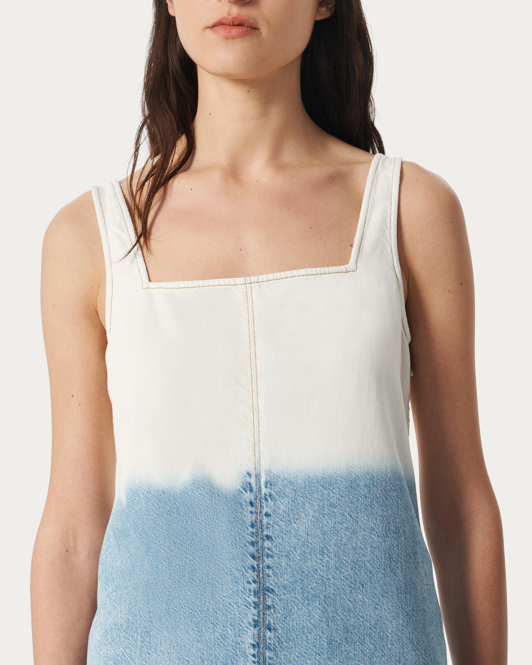 Jayde Denim Dress
Featherweight in Bleach Stripe - 4