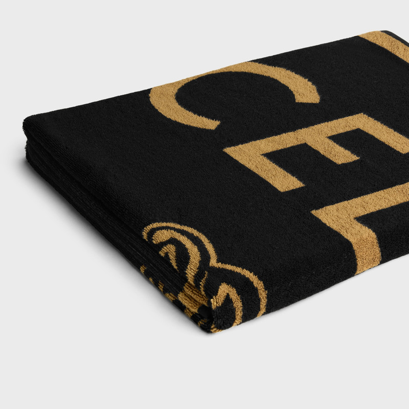 beach towel IN celine triomphe terry cotton 3