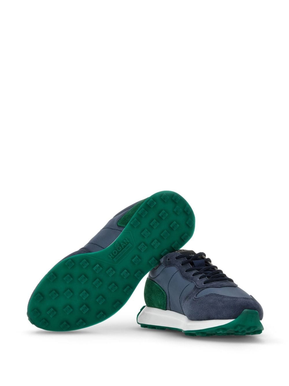 H601 panelled suede sneakers - 4