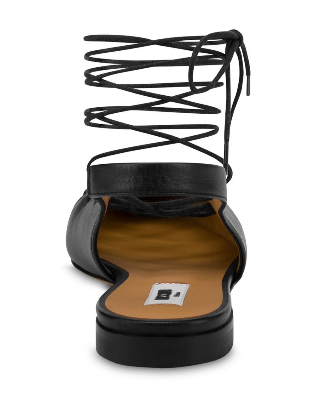 lace-up ballerina shoes - 3