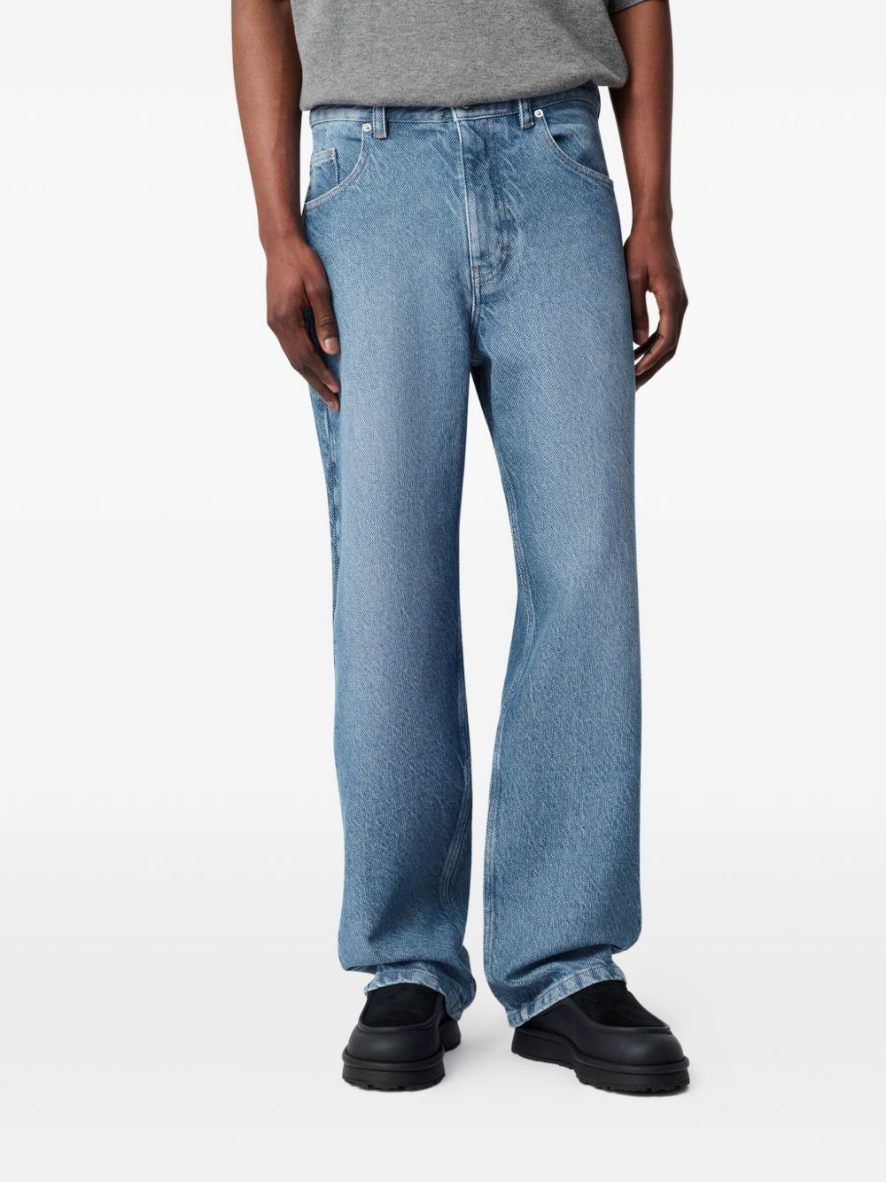 The Twill embroidered-logo  jeans - 4
