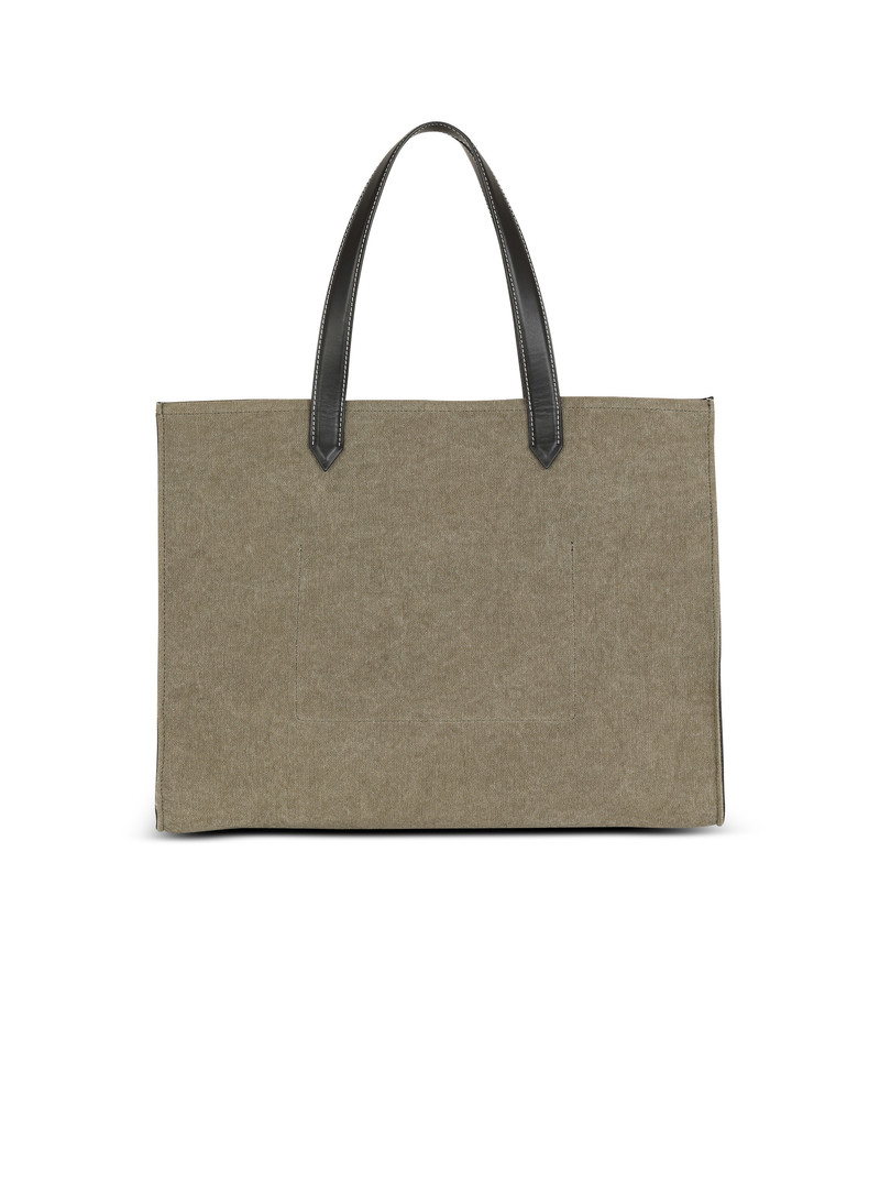 B-Army 42 canvas tote bag with leather details 4