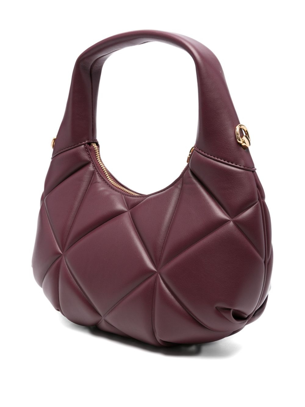 quilted logo-plaque shoulder bag - 3