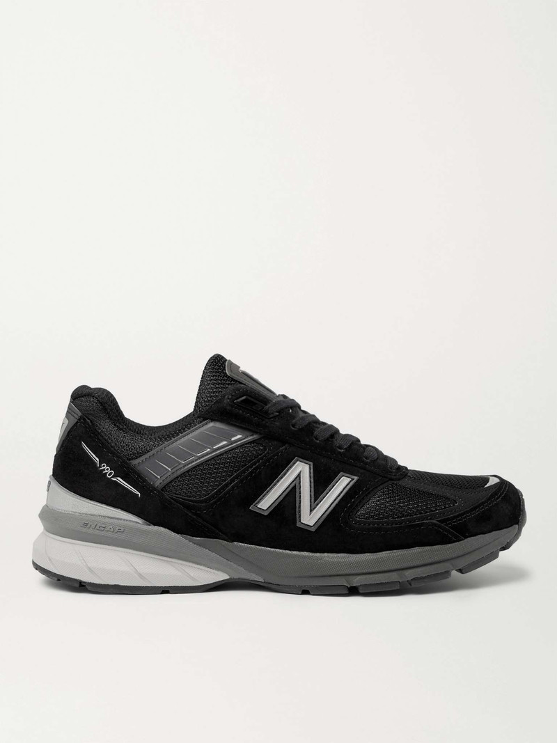 M990v5 Suede and Mesh Sneakers - 1