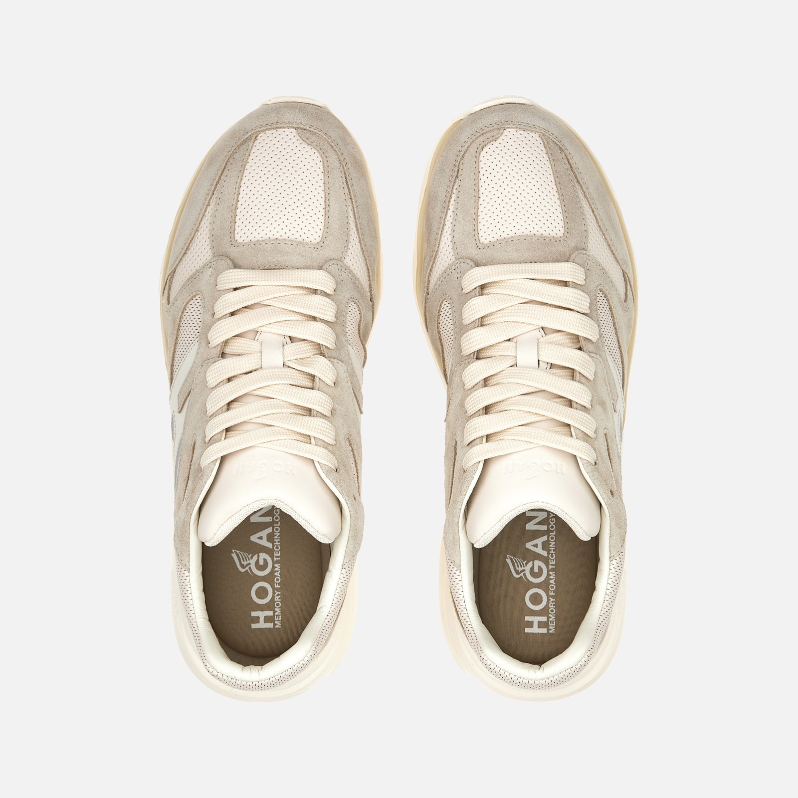 【Hogan】 Hogan H665 suede-trimmedスニーカー HOGAN Sneakers Hogan H665 | REVERSIBLE