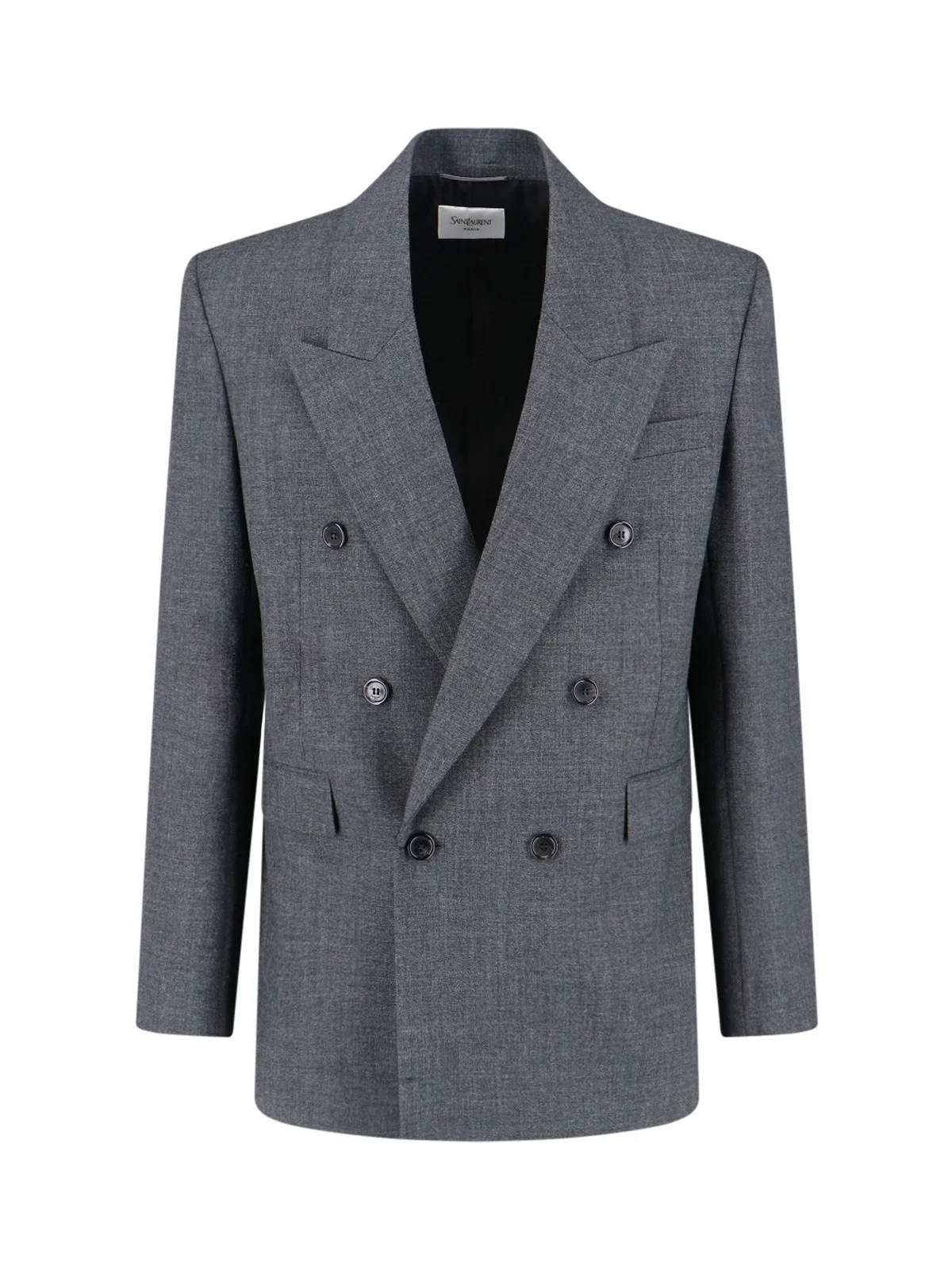 DOUBLE-BREASTED WOOL BLAZER - 1