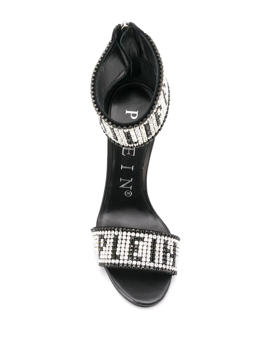 Crystal logo sandals - 4