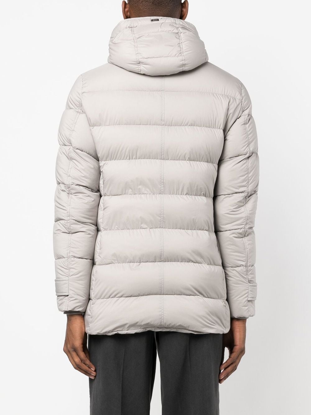 multi-pocket goose down jacket - 4